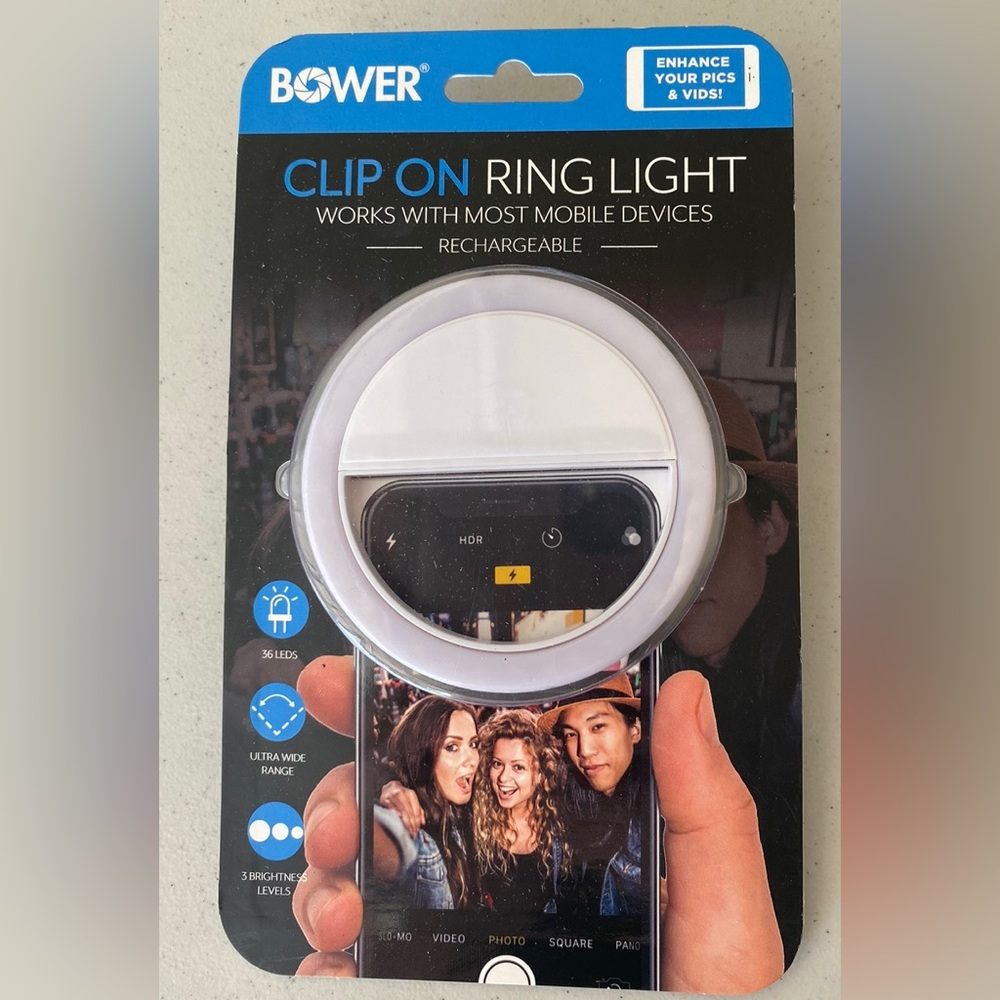NEW BOWER CLIP ON RING LIGHT - Picture 2 of 3